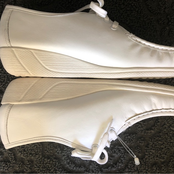 Vintage New Judith Lesley white Leather Nurse Shoes - Picture 4 of 6